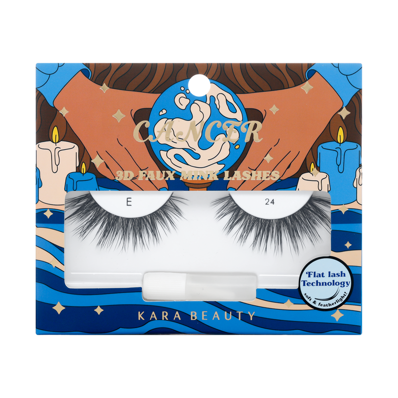 ZODIAC 3D Faux Mink Flat/Cashmere False Eyelashes