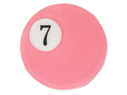 soap that looks like a pink #7 pool ball