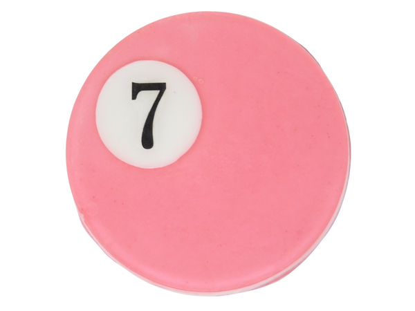 soap that looks like a pink #7 pool ball