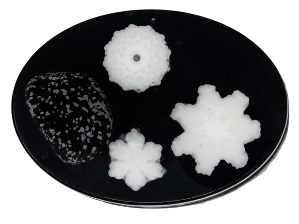 Snowflake Obsidian Soap