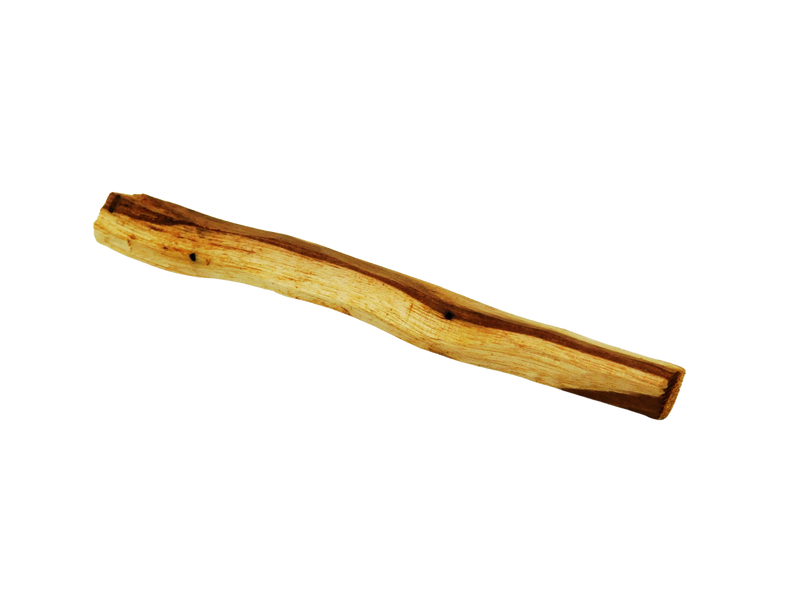 rectangular shaped palo santo stick. Tan in color 